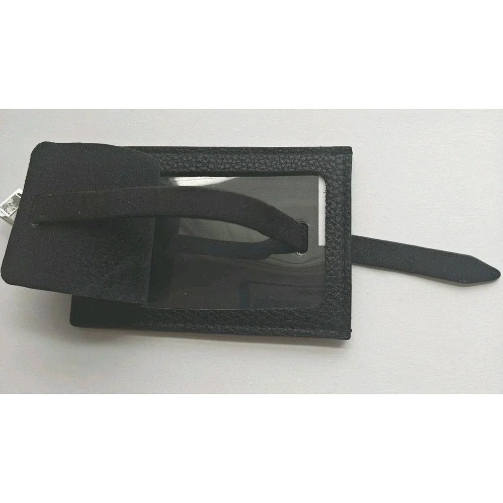 Def Leppard Embossed Leather ID Card Holder Black Rock Band Belt Loop